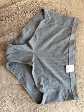 Auden Ribbed Texture High-Waist Boyshort - Gray